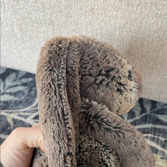 JellyCat Plush Brown Bunny Stuffed Animal - Soft Long Ears - Picture 8 of 13